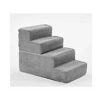 Zeny Staircase ramps designed for small dogs and cats, high-density foam curved pet steps, dog steps