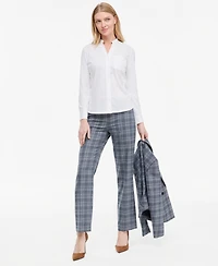 Jones New York Women's Stand Collar Long-Sleeve Shirt