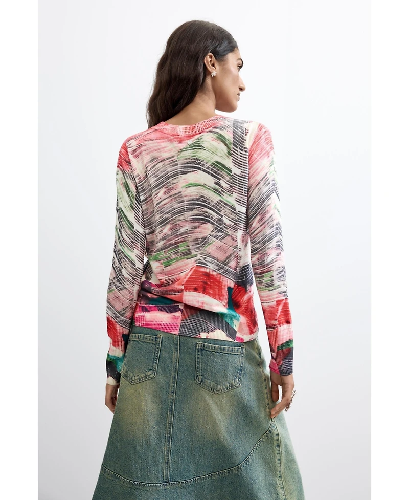Desigual Women's Thin Printed Sweater