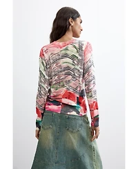 Desigual Women's Thin Printed Sweater