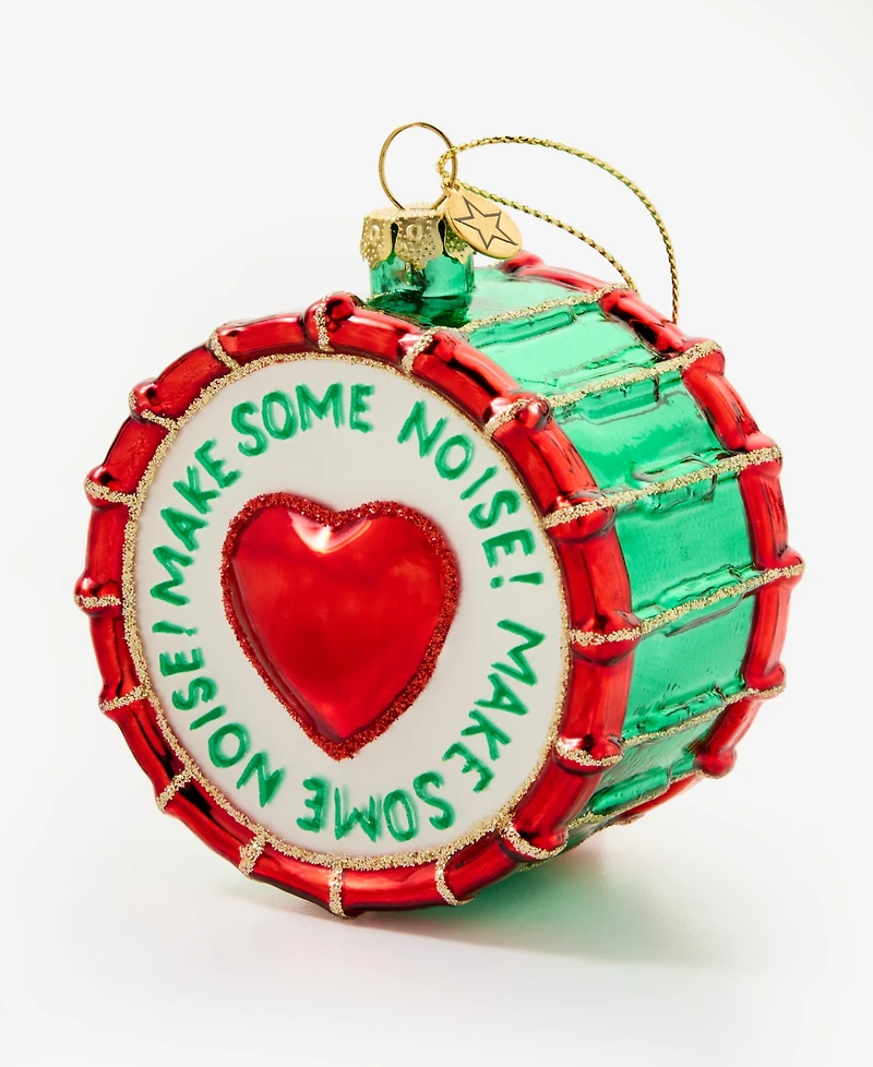 Macys 100th Thanksgiving Day Parade Glass Drum Ornament, Macy's Exclusive