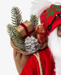 Holiday Lane Heritage African American Standing Santa, Macy's Exclusive