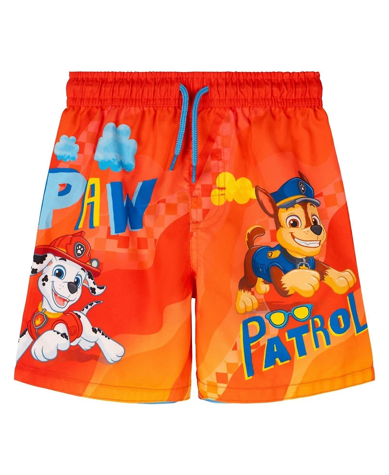 Paw Patrol Boys Swimwear Swim Trunks Upf 50+