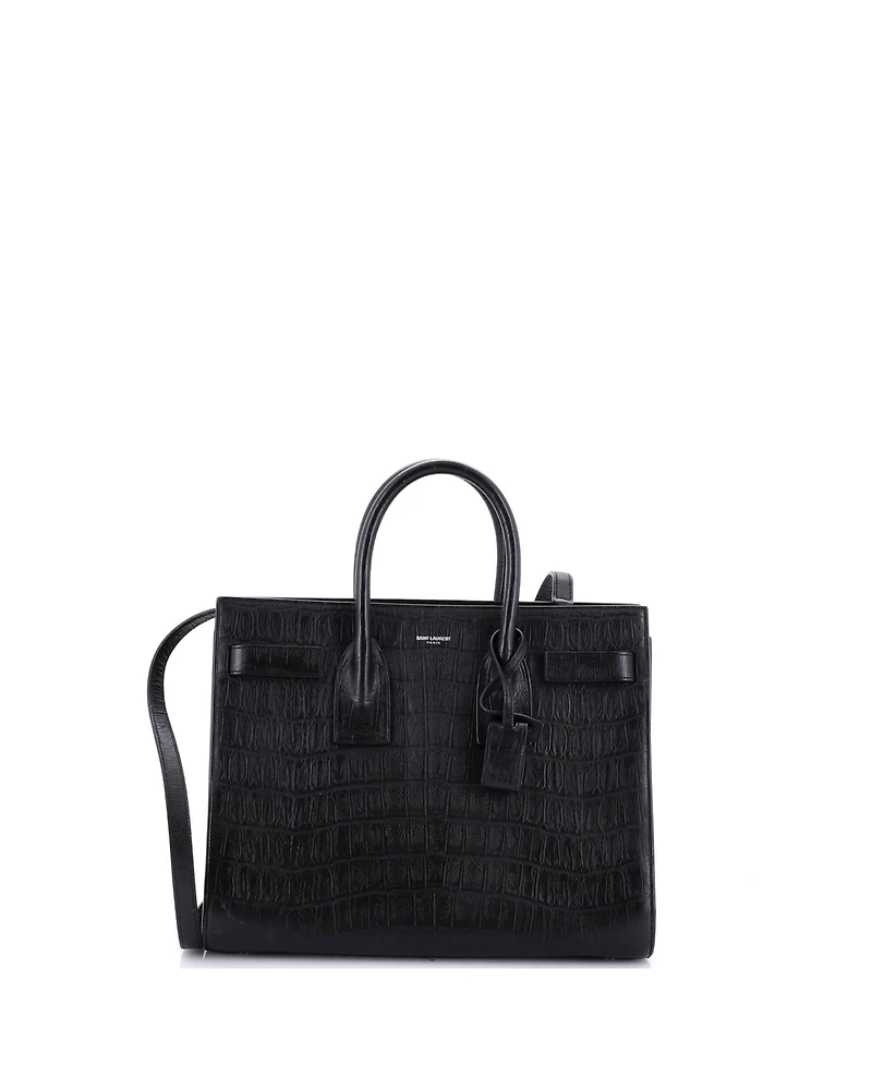 Pre-Owned Saint Laurent Small Sac de Jour Nm Bag Embossed Leather