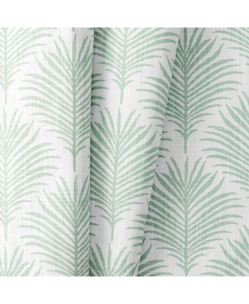 Ellis Curtain Palmetto Cotton Scallop Poly-Cotton Lined Rod Pocket Valance