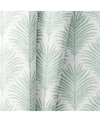 Ellis Curtain Palmetto Cotton Scallop Poly-Cotton Lined Rod Pocket Valance
