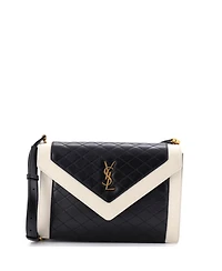 Pre-Owned Saint Laurent Gaby Envelope Satchel Quilted Leather