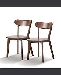 sumyeg Set of 2 Solid Oak Dining Chairs with Fas Grade Wood Frame for Dining Room