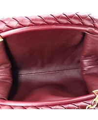 Pre-Owned Bottega Veneta Medium Lauren 1980 Clutch with Chain Intrecciato Nappa