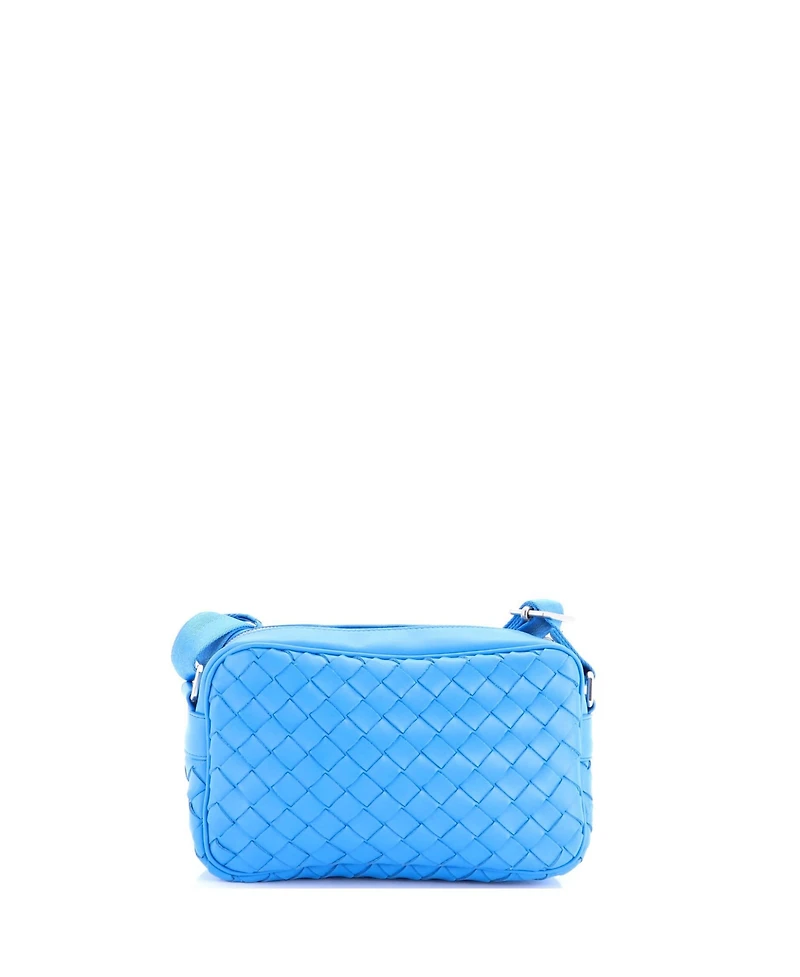 Pre-Owned Bottega Veneta Small Zip Camera Bag Intrecciato Nappa