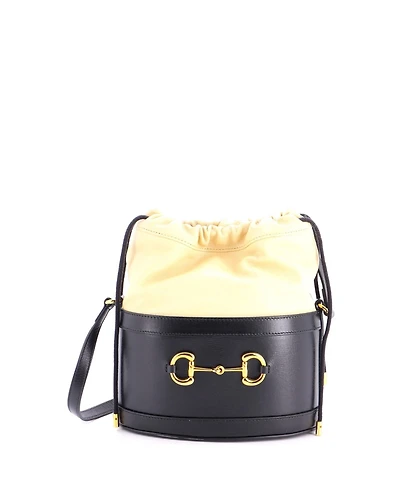 Pre-Owned Gucci Small Horsebit 1955 Bucket Crossbody Bag Leather