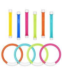 Gnuadz 10 Pool Diving Rings Sticks Underwater Games Toys