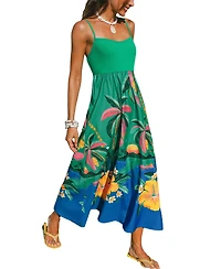 Cupshe Women's Light Spectrum Tropical Maxi Beach Dress