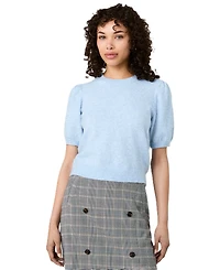 French Connection Women's Yulia Knit Puff-Sleeve Top