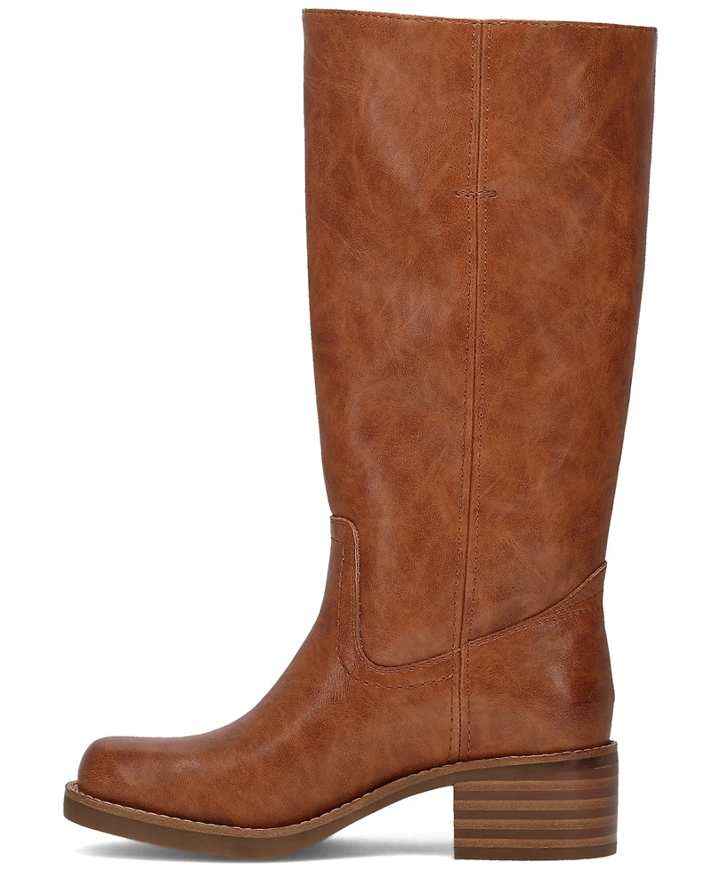 Frye and Co. Women's Miranda Leather Stacked Heel Boots