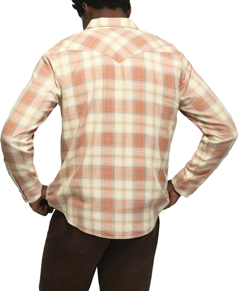 Lucky Brand's Men's Plaid Long-Sleeve Western Shirt