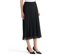 Kasper Women's Pull-On Pleat-Front Midi Skirt