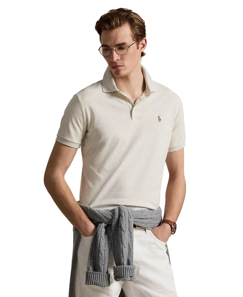 Men's Slim-Fit Soft Cotton Polo Shirt