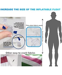 Aofar 5 Pack Water Pool Floats 4-in-1 Multi-purpose Pvc Hammock