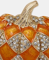 Anne Klein Pave Vined Pumpkin Pin