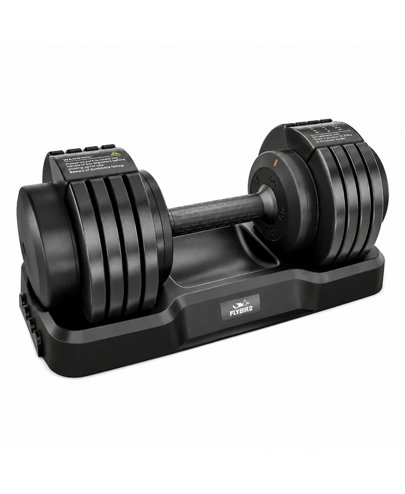Fed Fitness DB2 Adjustable Dumbbell Set, 5-in-1 Quick Adjustable Weights with Storage Box and Non-Slip Handle, Weight Set for Home Gym Exercise