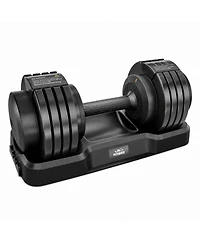 Fed Fitness DB2 Adjustable Dumbbell Set, 5-in-1 Quick Adjustable Weights with Storage Box and Non-Slip Handle, Weight Set for Home Gym Exercise