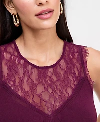 I.n.c. International Concepts Women's Sleeveless Lace Sweater, Macy's Exclusive