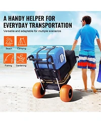 Vevor Beach Dolly with Big Wheels for Sand Solid Wheels Beach Gardening