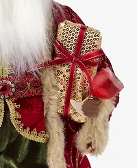 Holiday Lane Heritage African American Standing Santa with Wine, Macy's Exclusive