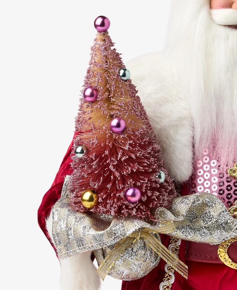 Holiday Lane Whimsy Standing Santa with Tree and Gifts, Macy's Exclusive