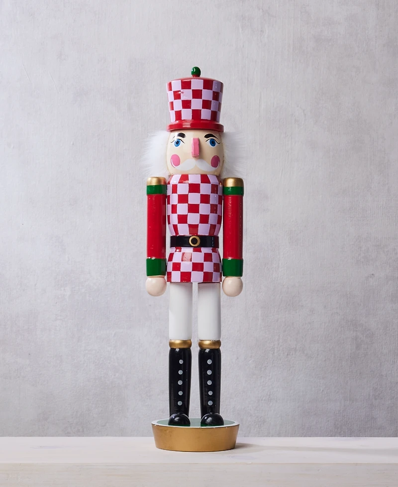 Holiday Lane Whimsy Checkered Nutcracker, Macy's Exclusive