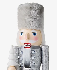 Holiday Lane Opulence Silver-Tone Nutcracker, Macy's Exclusive