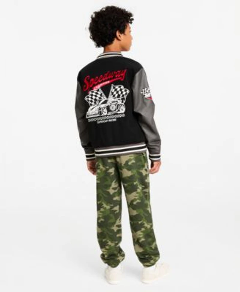 Epic Threads Boys Xs Xl Speedway Varsity Jacket Pikachu T Shirt Fleece Jogger Pants Macys Exclusive