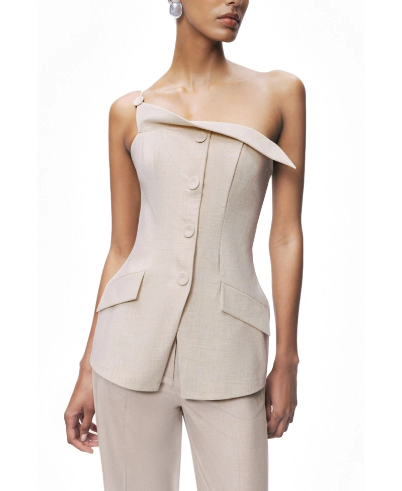 Nocturne Women's Asymmetric One-Shoulder Blouse