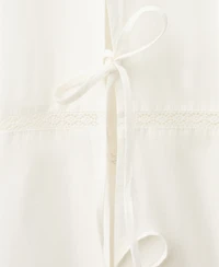 Mango Women's Bows Baggy Cotton Pants
