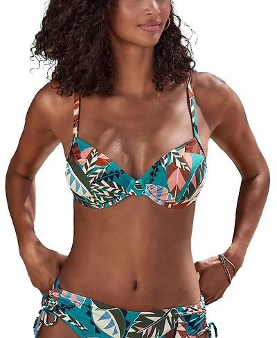 Lascana Women's Tropical Underwire Bikini Swimsuit Top Bra Sizing