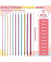 Aeelike Tunisian Crochet Hook Set with Cable