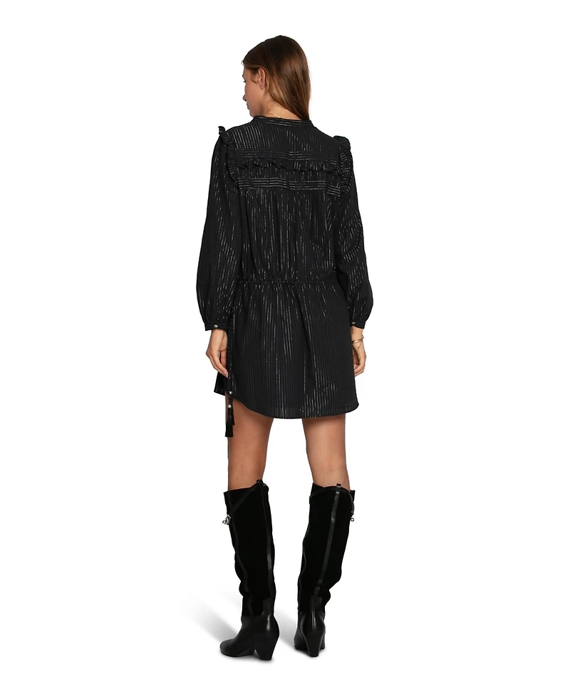 Belle & Bloom Women's Off the Vine Lurex Stripe Mini Dress