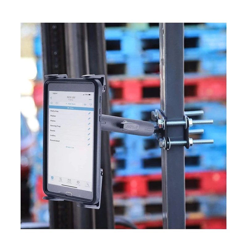 Arkon Slim-Grip Tablet Holder with Forklift Front Guard Mount