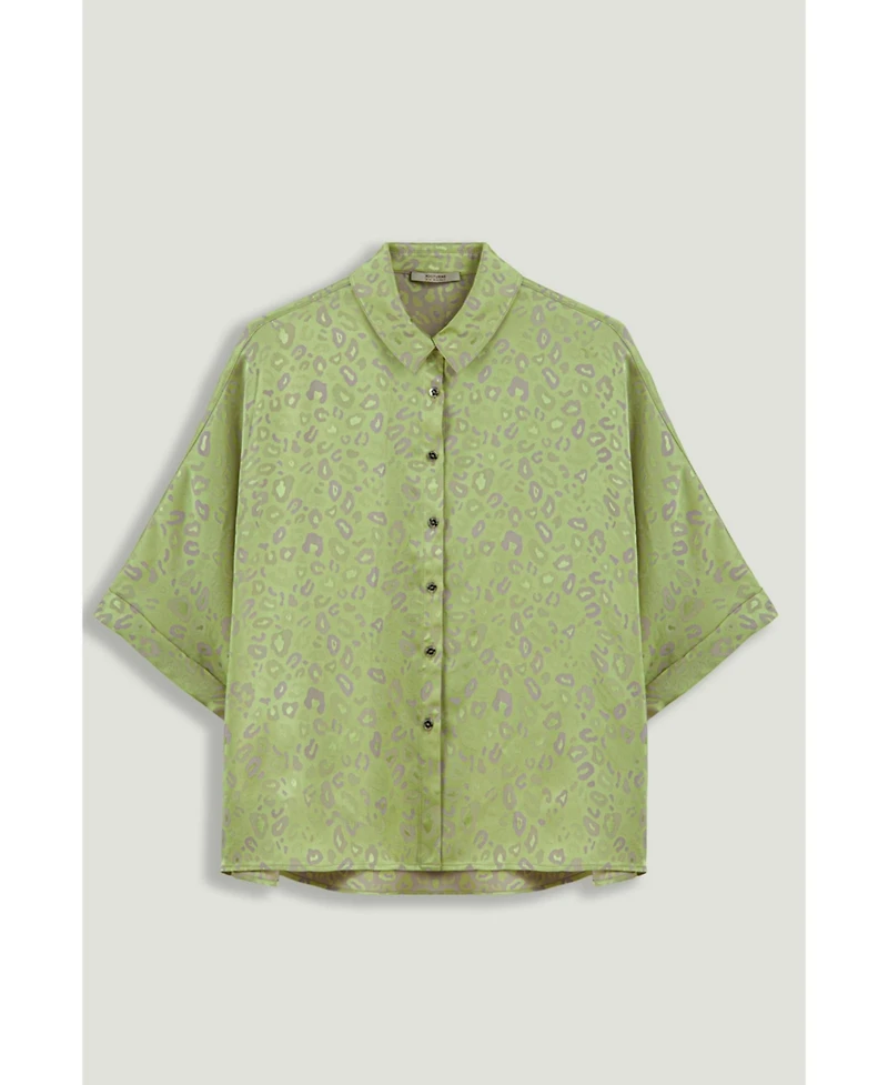 Nocturne Women's Leopard Print Shirt