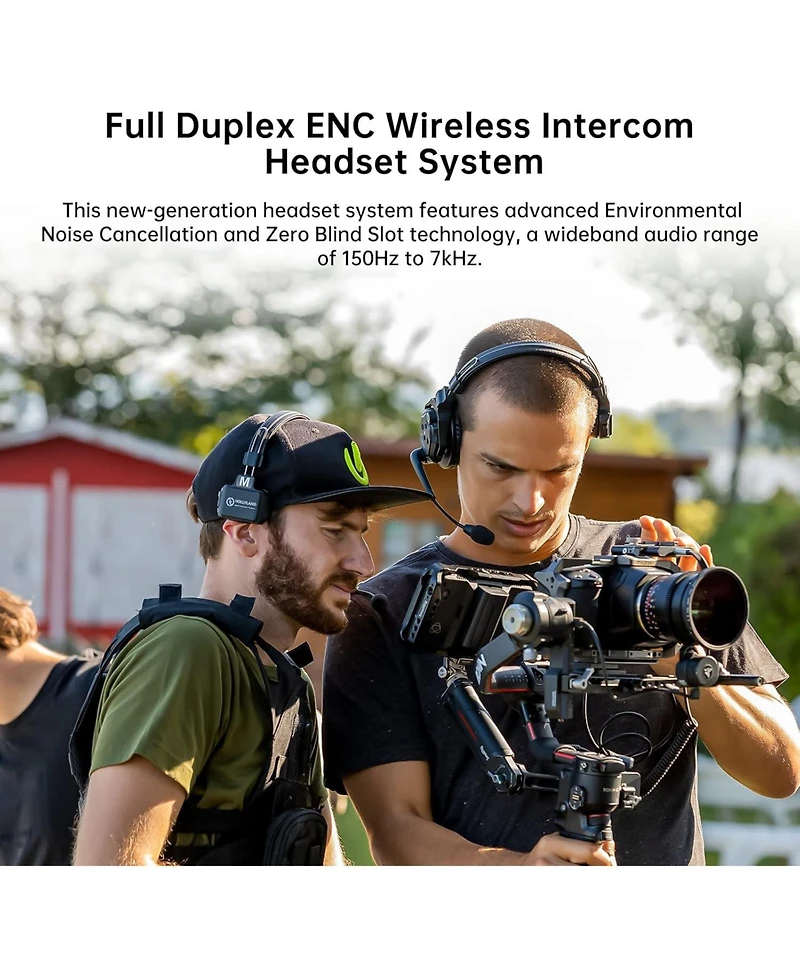 Hollyland Solidcom C1 Pro-6S Full-Duplex Enc Wireless Intercom System with 6 Headsets