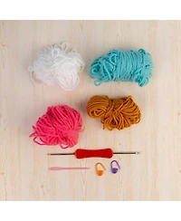 John Bead Flower Coasters Floral Crochet Diy Kit for Beginners