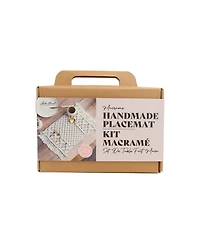 John Bead Macrame Handmade Placemat Diy Kit for Beginners