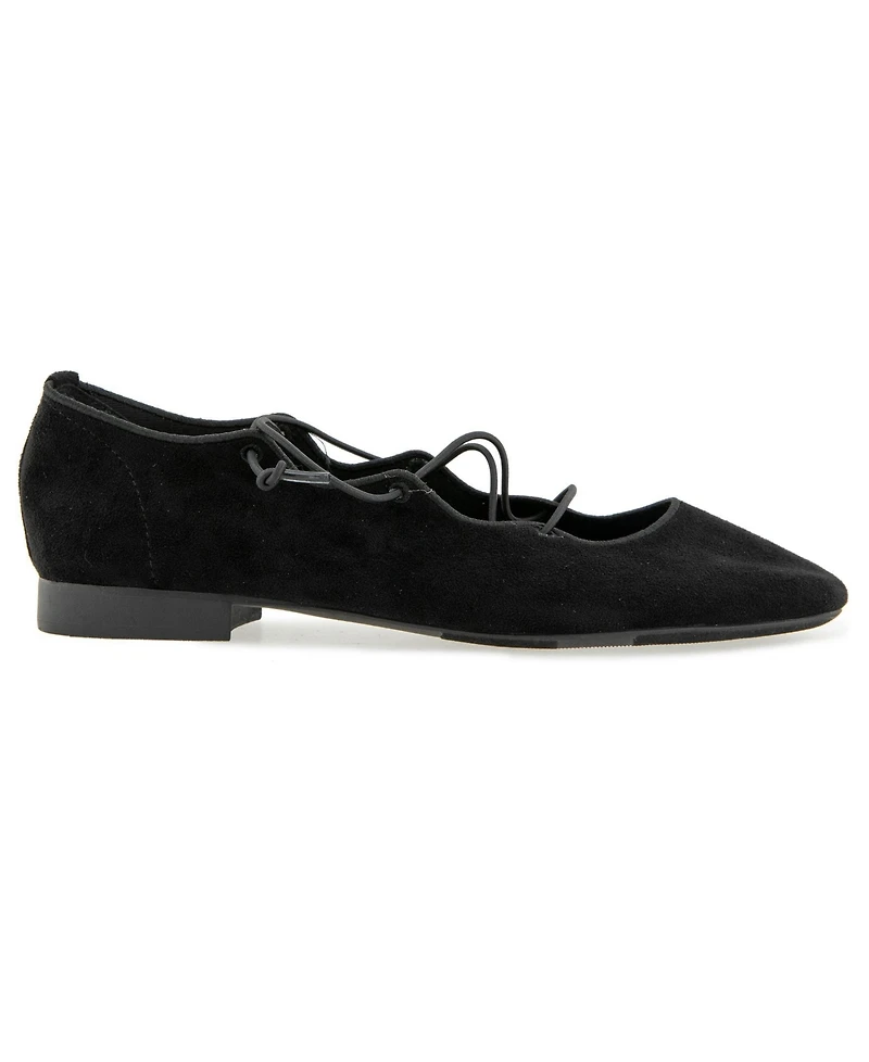 Kensie Women's Eglantine Elastic Strap Ballet Flat