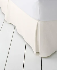 Lands' End Basketweave Cotton Matelasse Bedskirt