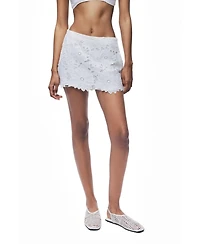 Nocturne Women's Broderie-Trim Mini Skort