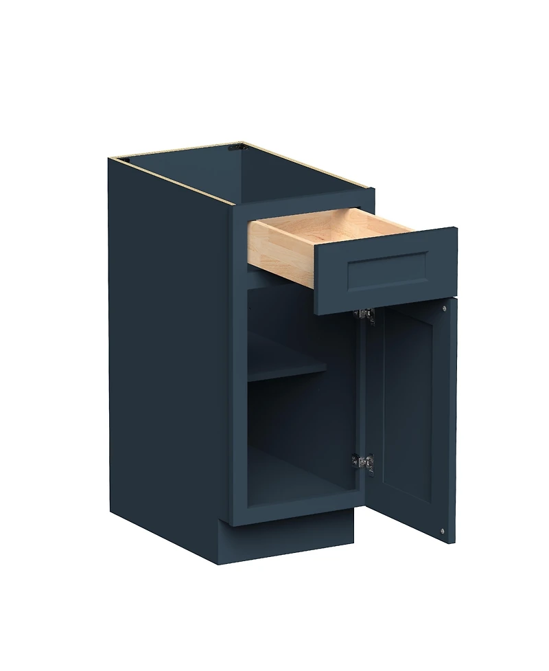 Boyel Living 15inch Standard Base Cabinet, Ready to Assemble Kitchen Cabinet with Solid Wood Frame, Soft-Close Slides and Hinges