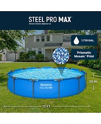 Bestway Steel Pro Max 12 x 30" Metal Frame Above Ground Pool Only