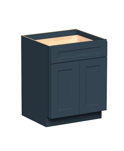 Boyel Living 27" W Standard Base Cabinet, Ready to Assemble Kitchen Cabinet with Solid Wood Frame, Soft-Close Slides and Hinges