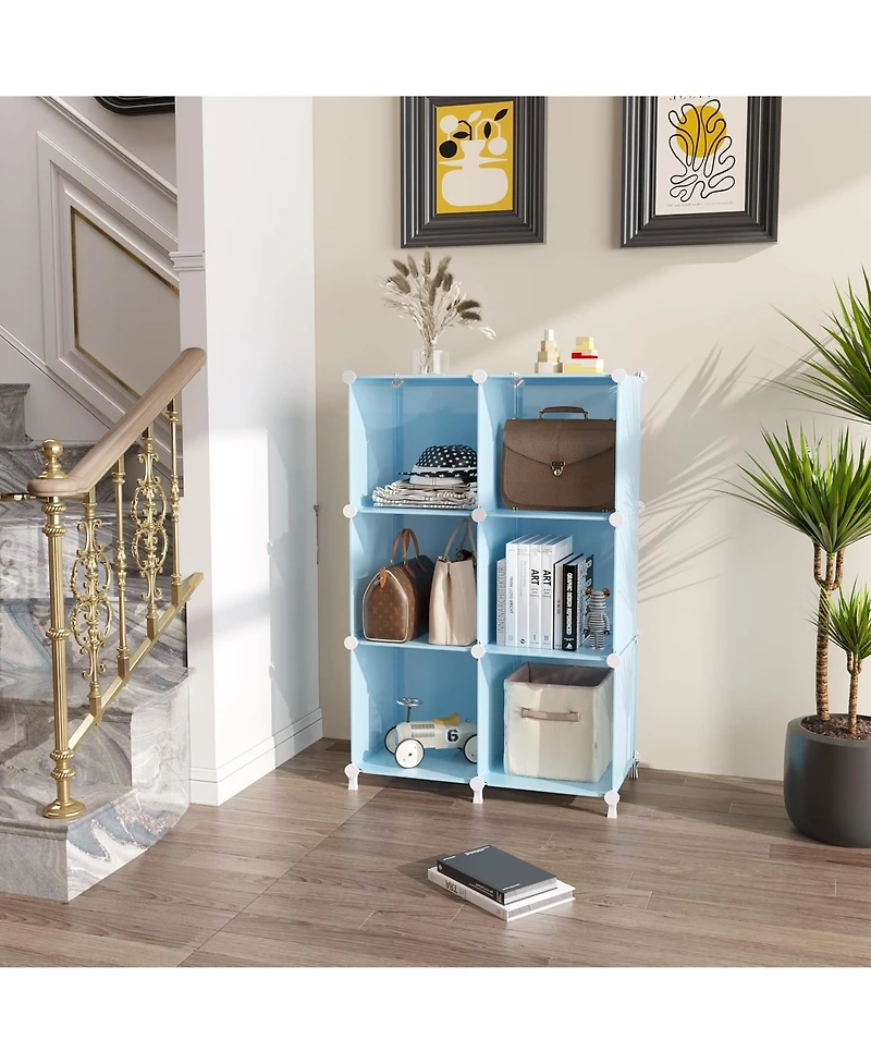 Xdovet Cube Storage Organizer Shelves Closet Stackable Plastic Shelving Bedroom Home
